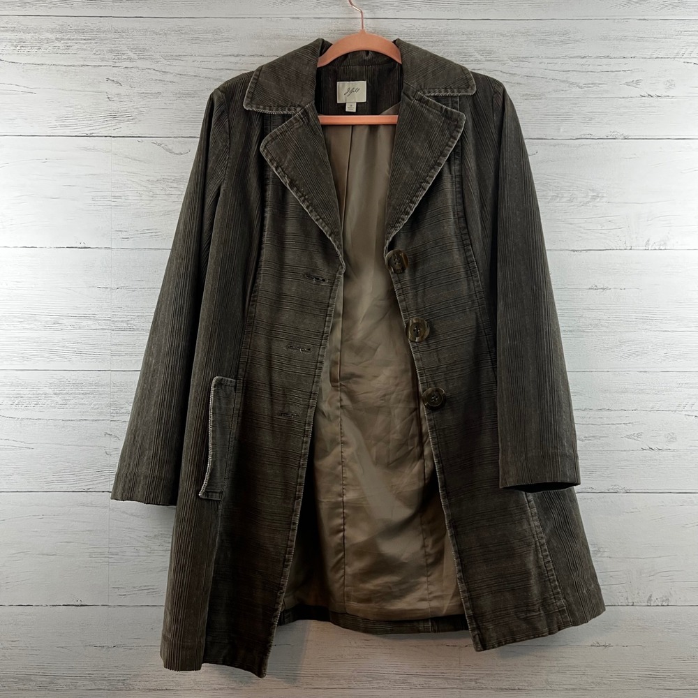 J. Jill Vintage Corduroy Long Line Jacket Size S